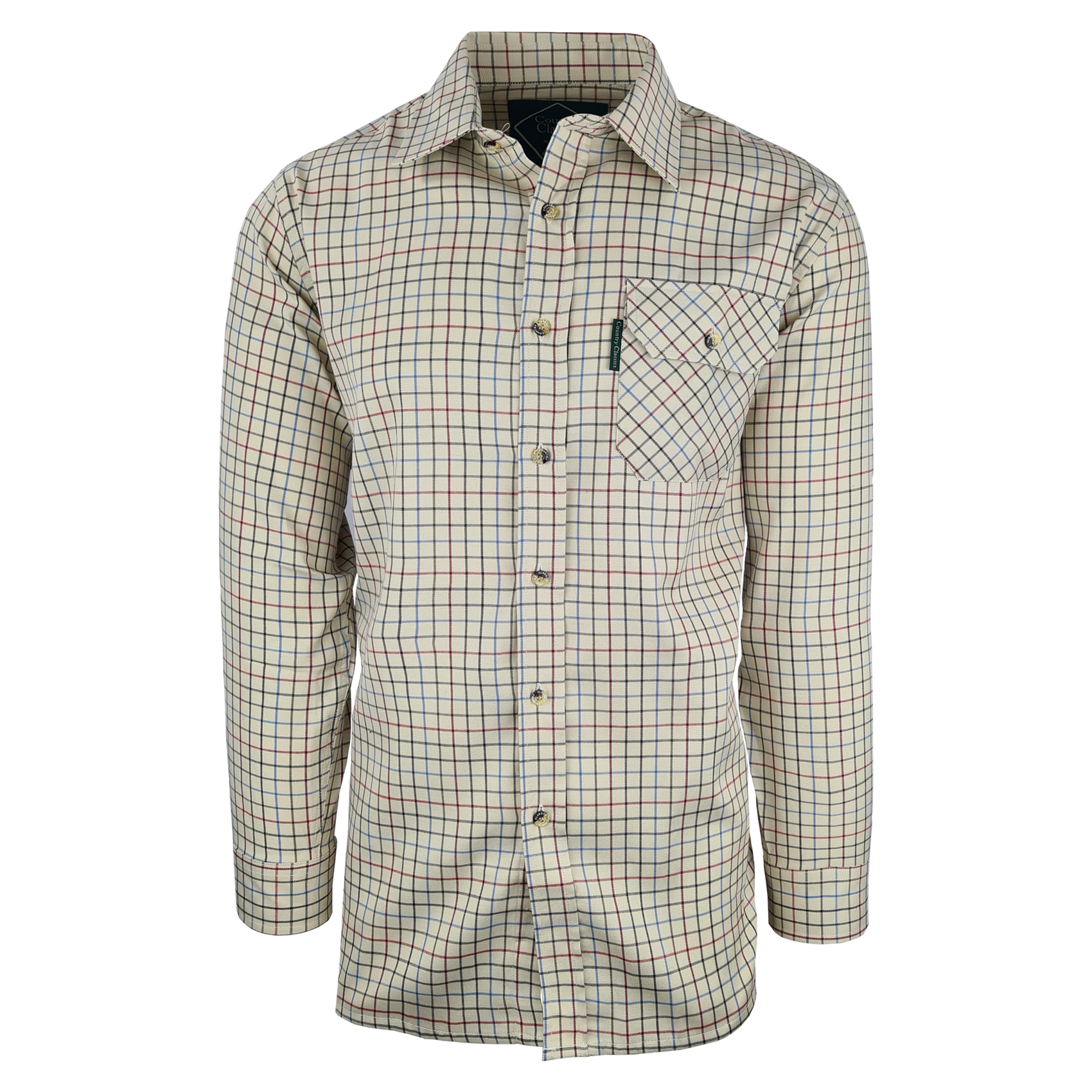 Country Classics Mens Long Sleeve Check Shirt - Burghley Red - Just $18.99! Shop now at Warwickshire Clothing. Free Dellivery.