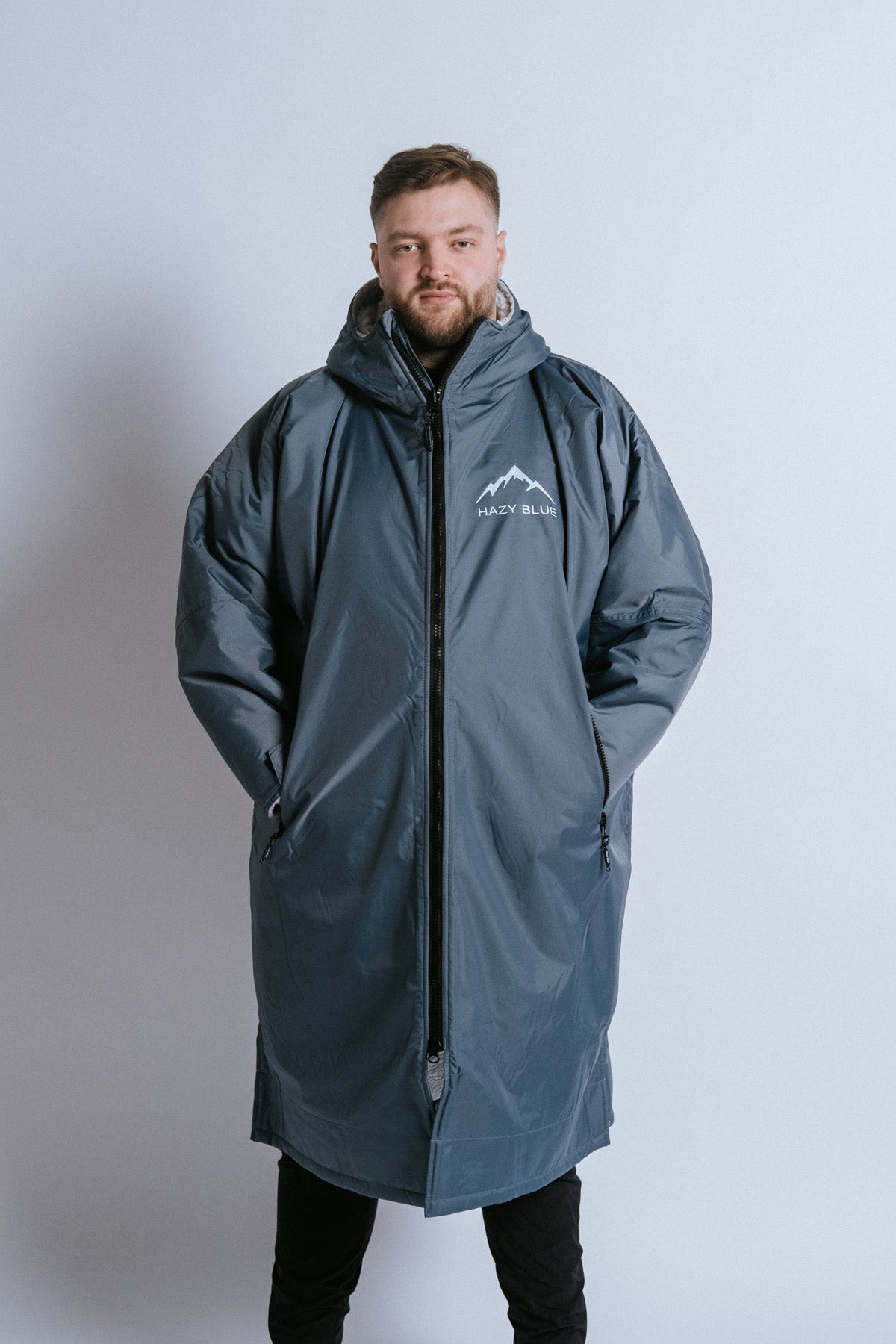 Hazy Blue Waterproof Adults All Weather Changing Robe - Just $79.99! Shop now at Warwickshire Clothing. Free Dellivery.