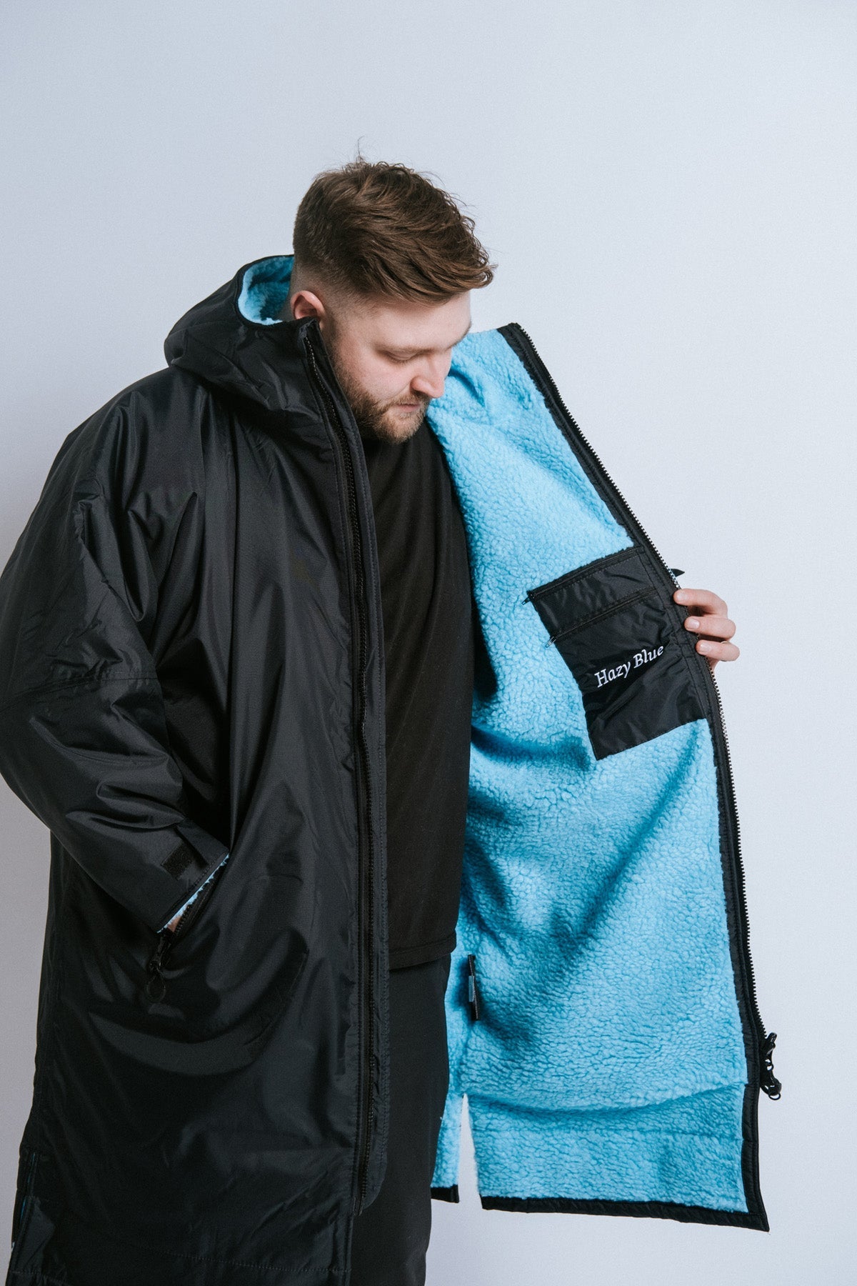 Hazy Blue Waterproof Adults All Weather Changing Robe - Just $79.99! Shop now at Warwickshire Clothing. Free Dellivery.