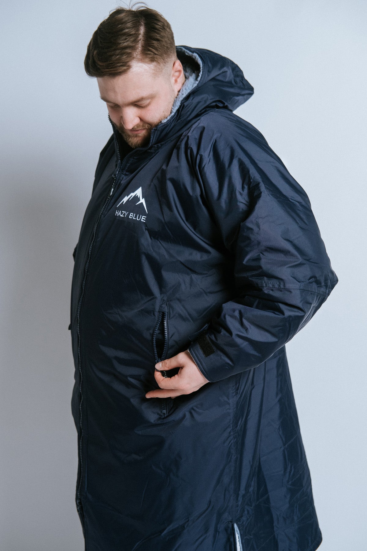 Hazy Blue Waterproof Adults All Weather Changing Robe - Just $79.99! Shop now at Warwickshire Clothing. Free Dellivery.