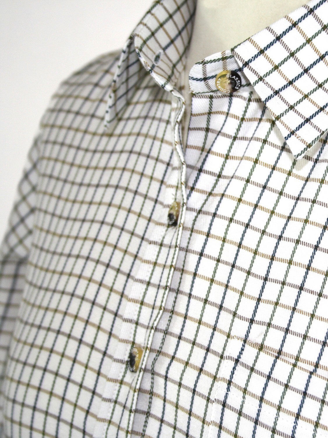 Country Classics Womens Check Long Sleeve Shirts - Tattersall Green - Just $17.99! Shop now at Warwickshire Clothing. Free Dellivery.