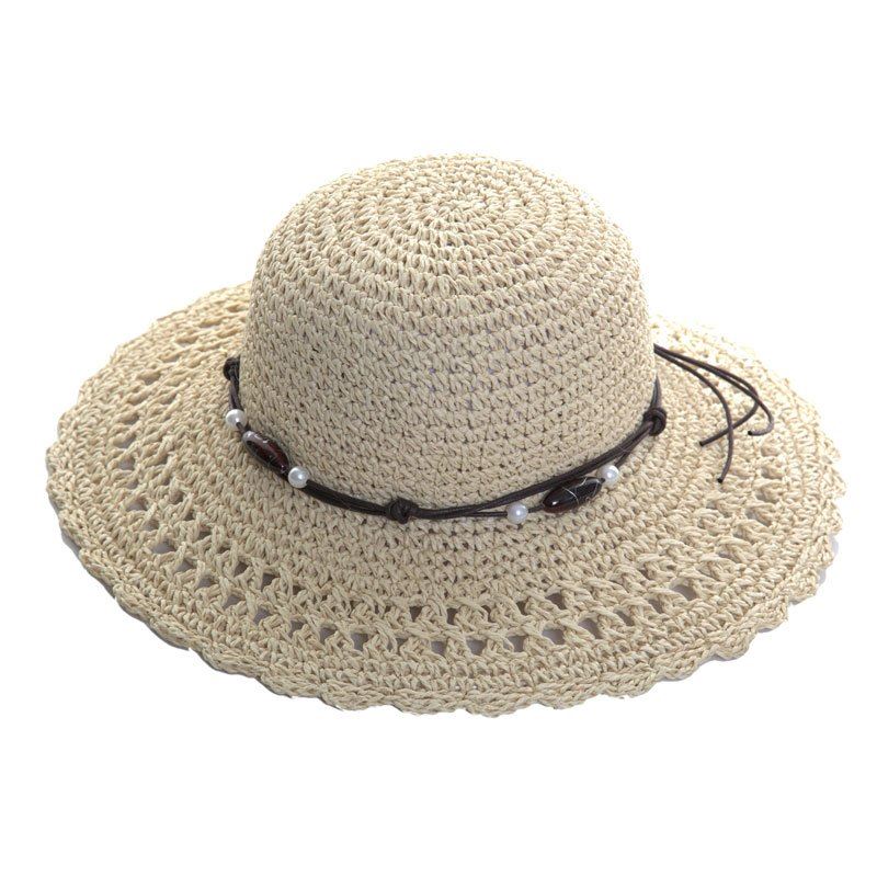 Hazy Blue WIDE BRIM STRAW Womens Hat - Premium clothing from Hazy Blue - Just $9.99! Shop now at Warwickshire Clothing