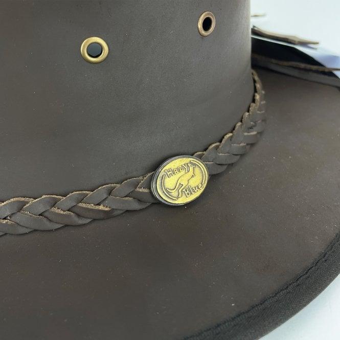 Hazy Blue Melbourne Australian Style Waterproof Bute Leather Hat Brown - Premium clothing from Hazy Blue - Just $29.99! Shop now at Warwickshire Clothing