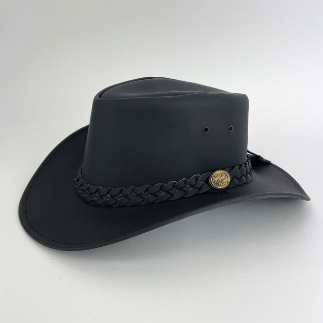 Australian Style Brisbane Waterproof Leather Hat Black - Premium clothing from Hazy Blue - Just $24.99! Shop now at Warwickshire Clothing