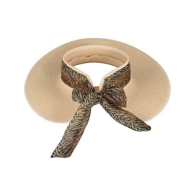 Hazy Blue womens straw hat sun visor hat - Premium clothing from Hazy Blue - Just $6.99! Shop now at Warwickshire Clothing