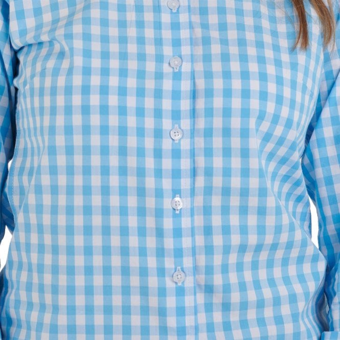 Hazy Blue Women's Cotton Long Sleeve Check Shirt - Magda - Premium clothing from Hazy Blue - Just $14.99! Shop now at Warwickshire Clothing