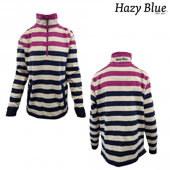 Hazy Blue Womens  Pullover Sweatshirts - Jenna
