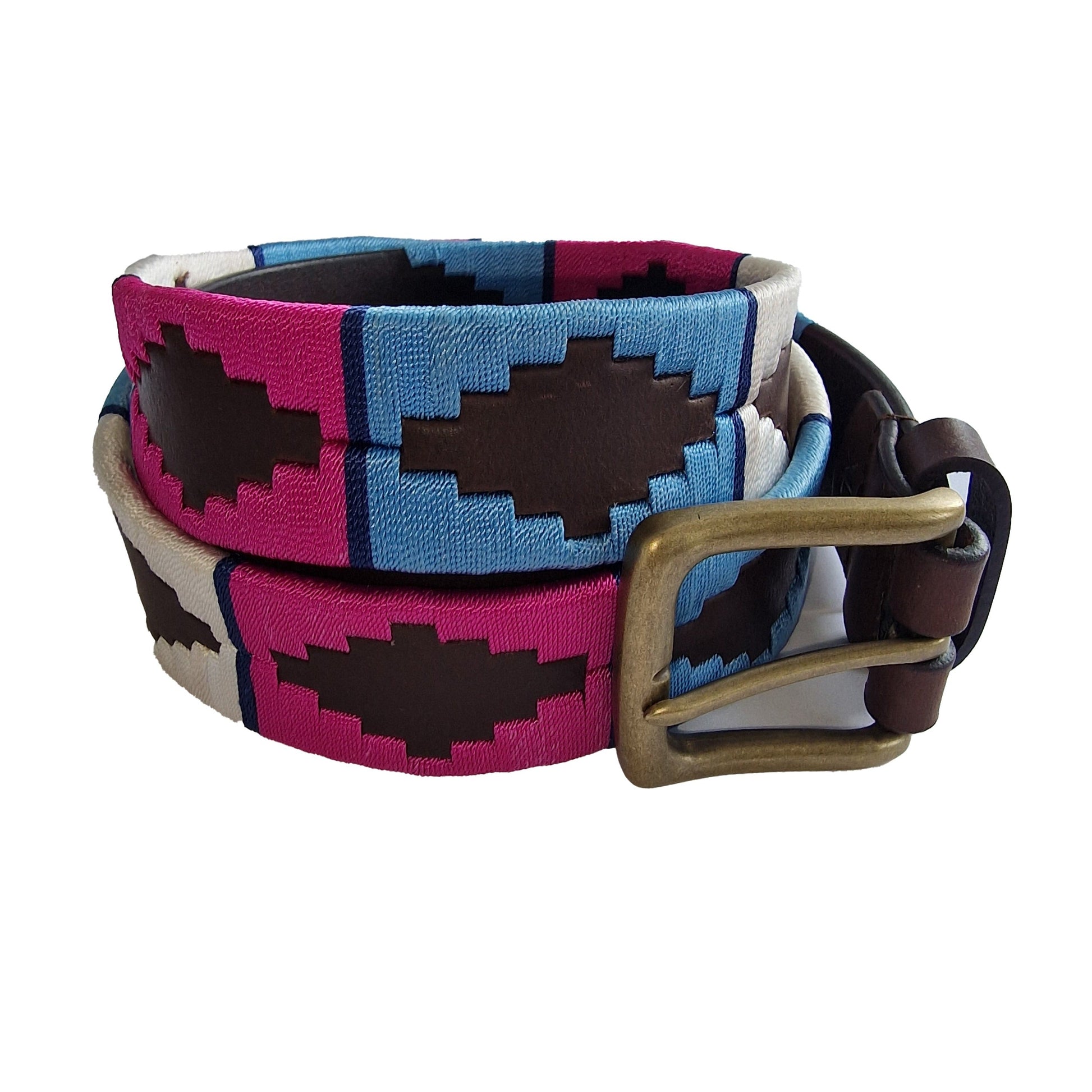 Hazy Blue Men's Leather Brown Polo Belt - Premium clothing from Hazy Blue - Just $24.99! Shop now at Warwickshire Clothing