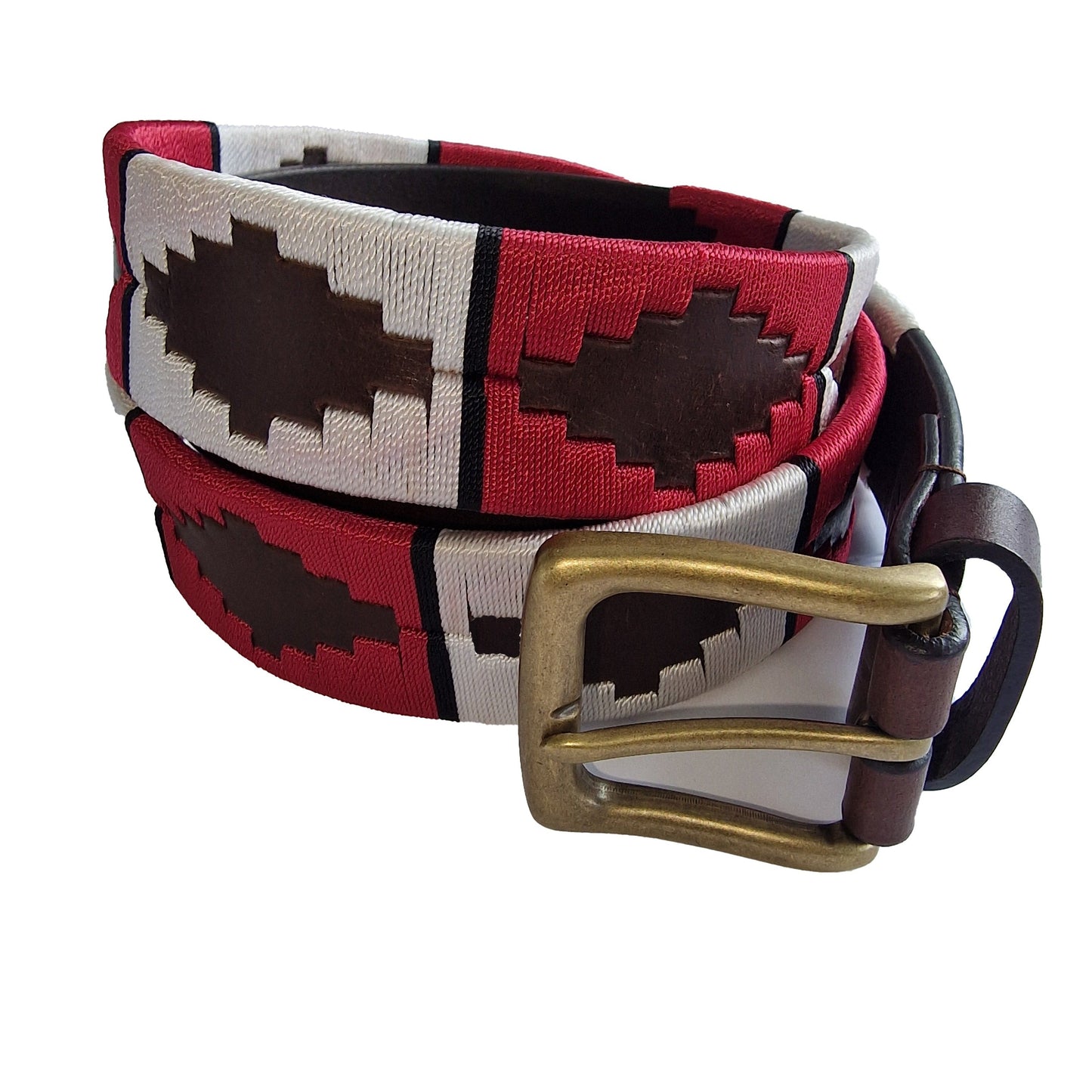 Hazy Blue Men's Leather Brown Polo Belt - Premium clothing from Hazy Blue - Just $24.99! Shop now at Warwickshire Clothing