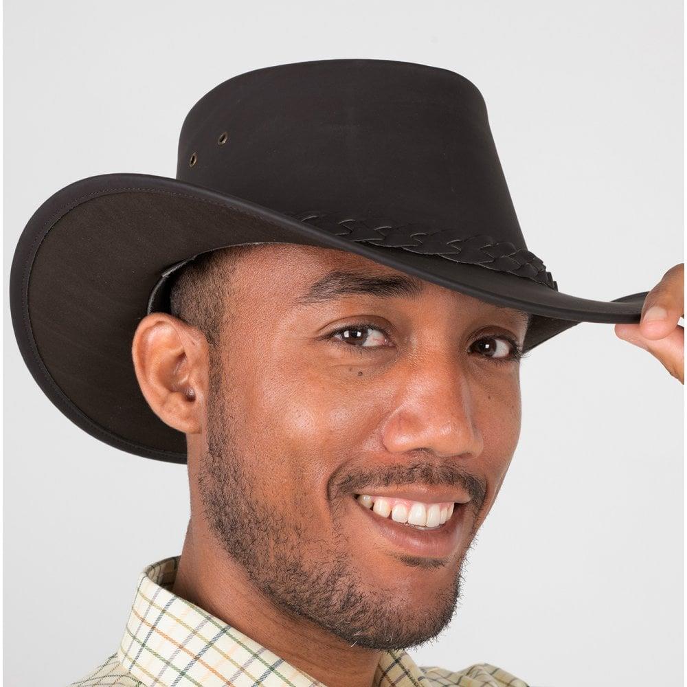 Hazy Blue Melbourne Australian Style Waterproof Bute Leather Hat Brown - Premium clothing from Hazy Blue - Just $29.99! Shop now at Warwickshire Clothing