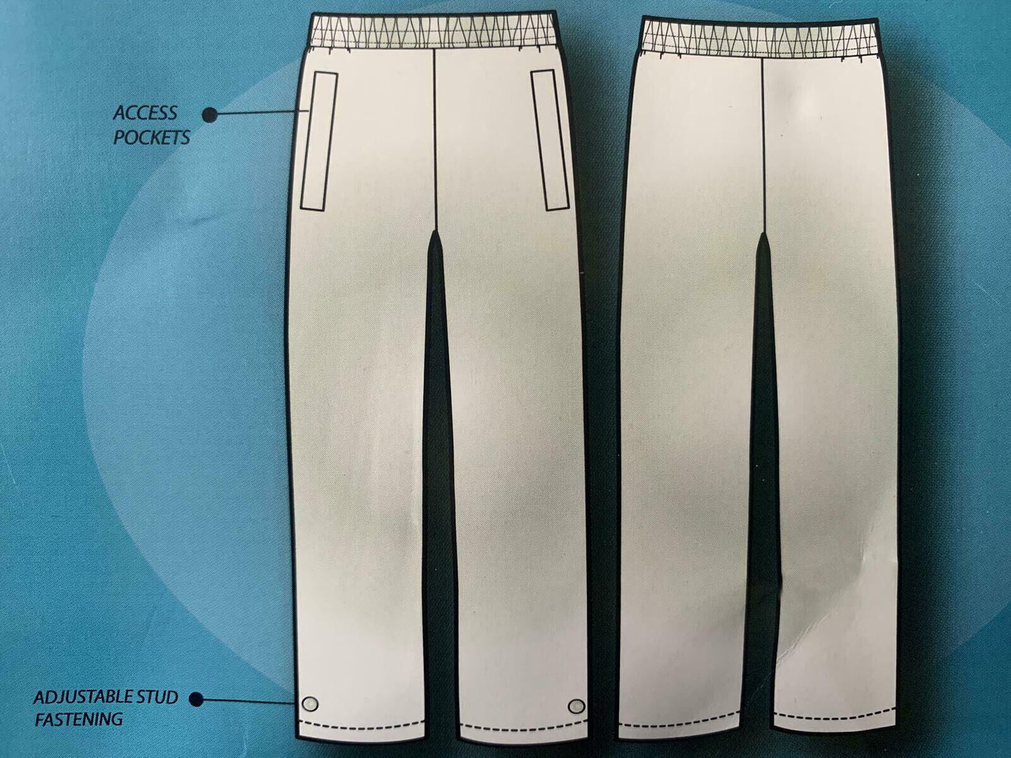 Unisex Storm Waterproof Packaway Rain Over Trousers - Premium clothing from Hazy Blue - Just $9.99! Shop now at Warwickshire Clothing