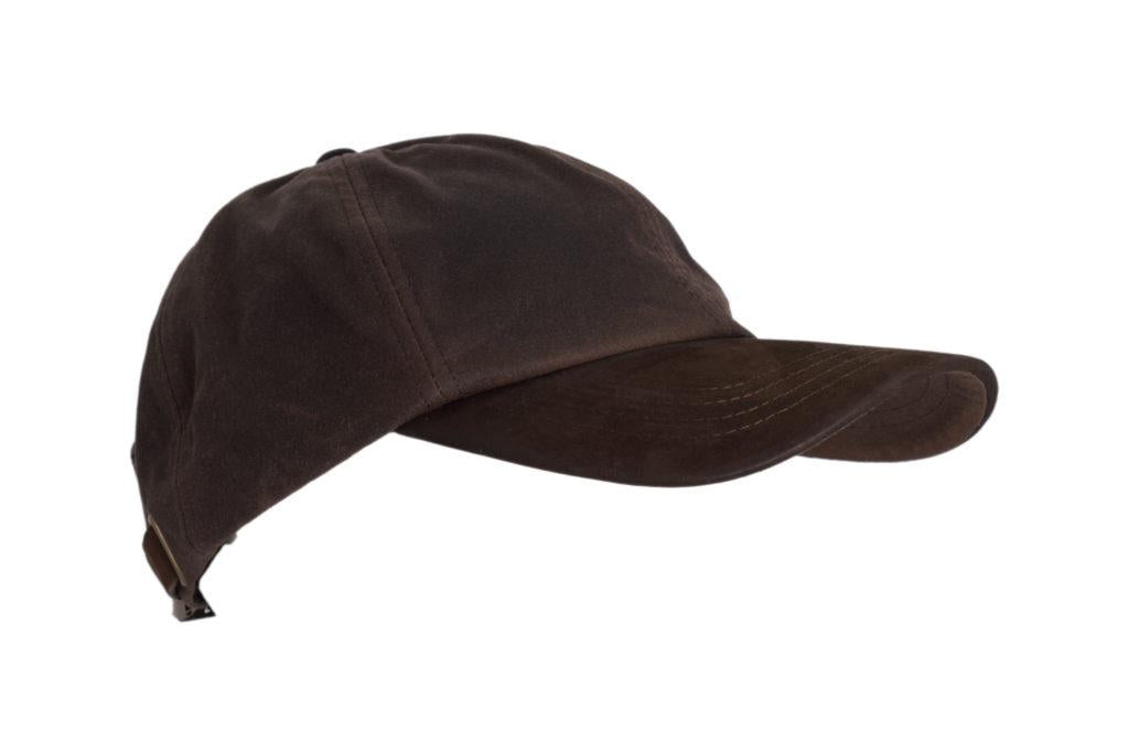 Hazy Blue Wax Stallington Baseball Cap Waxed Cotton Suede Leather Peak