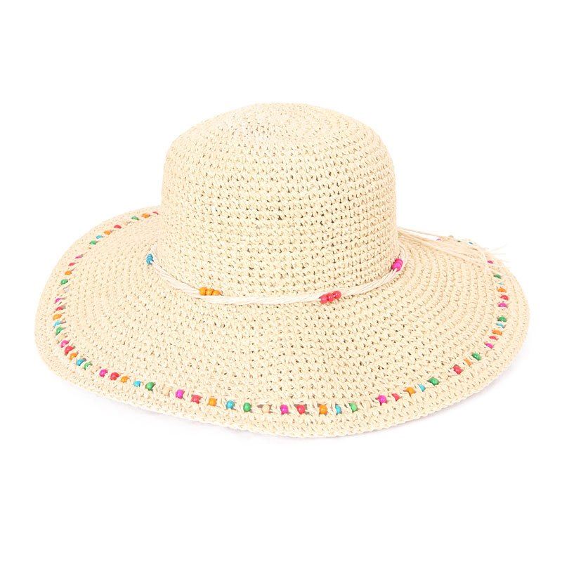 Hazy Blue WOVEN WIDE BRIM STRAW Womens Hat - Premium clothing from Hazy Blue - Just $19.99! Shop now at Warwickshire Clothing