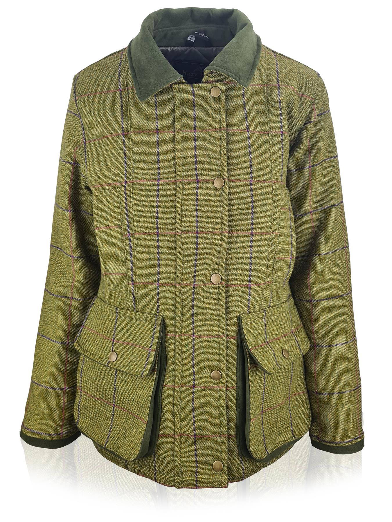 Hazy Blue Womens Quilted Derby Tweed Shooting Jacket - Premium clothing from Hazy Blue - Just $84.99! Shop now at Warwickshire Clothing