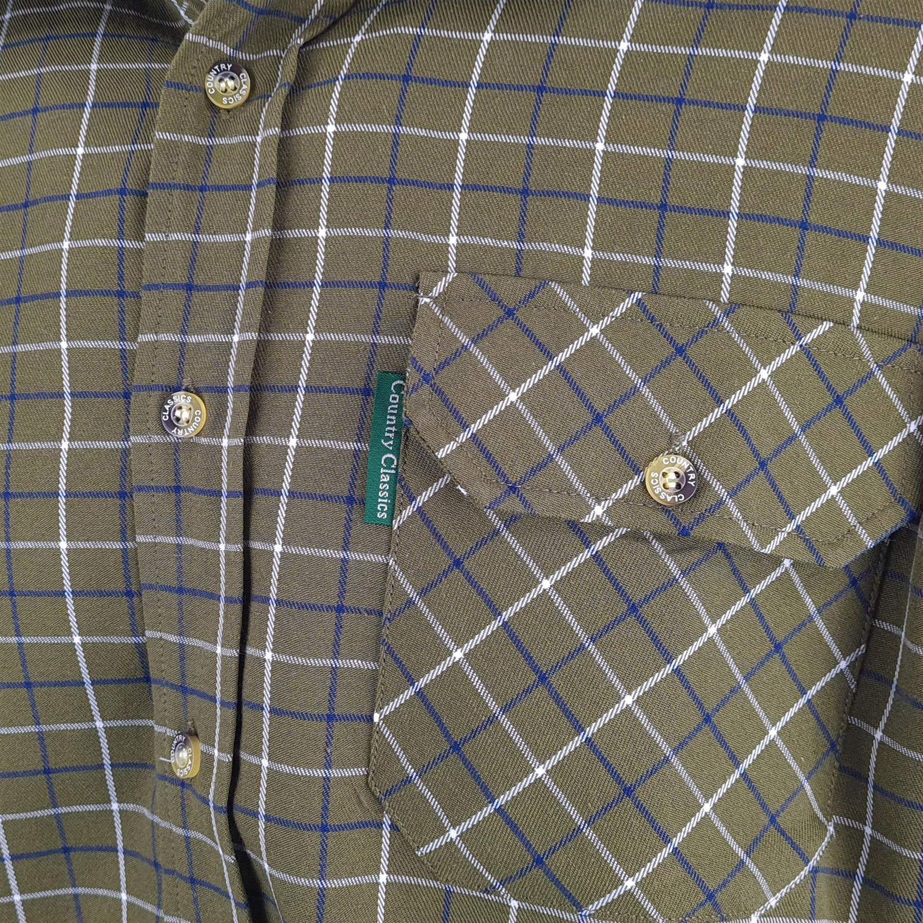 Country Classics Mens Short Sleeve Check Shirt - Woburn Green - Just $16.99! Shop now at Warwickshire Clothing. Free Dellivery.