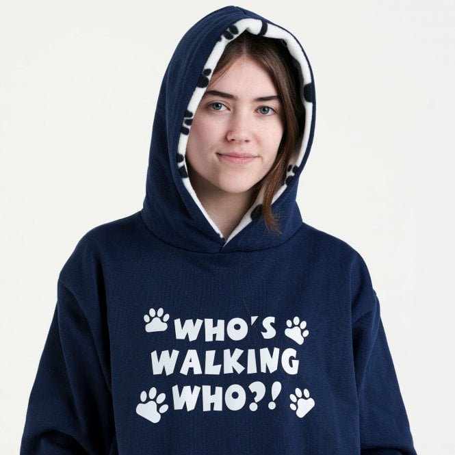 Hazy Blue Womens Hooded Sweatshirts - Whos Walking Who