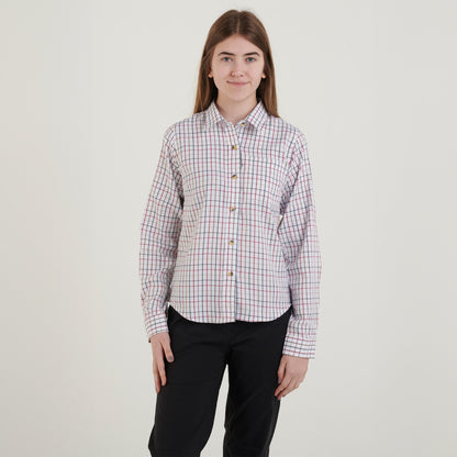 Country Classics Womens Check Long Sleeve Shirt - Beaver Red - Just $17.99! Shop now at Warwickshire Clothing. Free Dellivery.