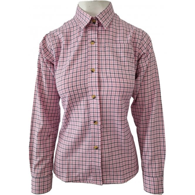 Country Classics Womens Check Long Sleeve Shirt - Penny Pink