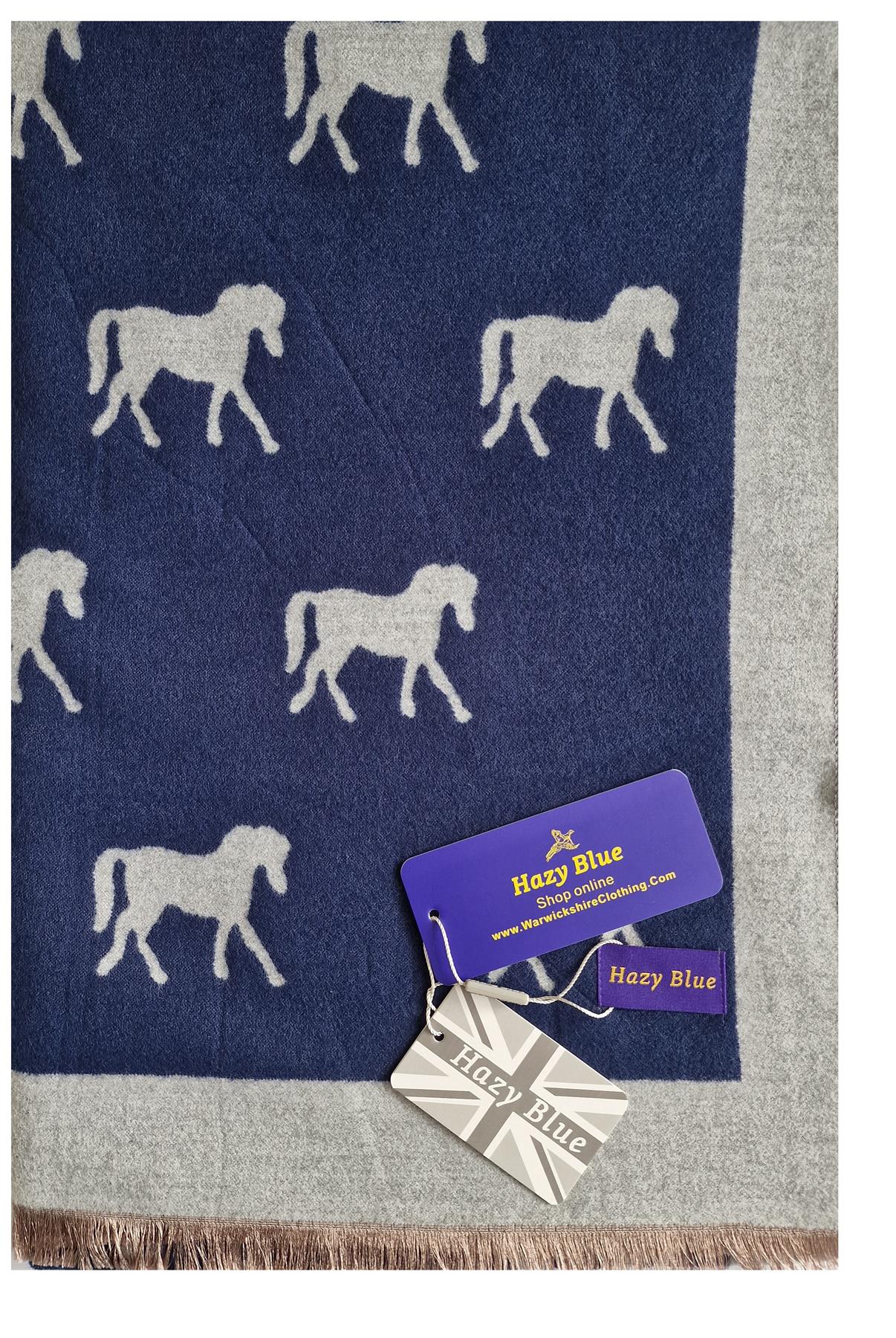 Hazy Blue Pashmina feel Luxury Ladies Womens Scarf - Horse - Premium clothing from Hazy Blue - Just $14.99! Shop now at Warwickshire Clothing