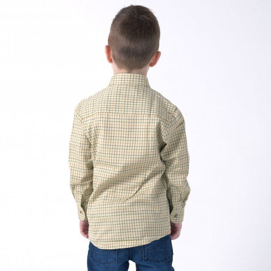 Country Classics Boys Long Sleeve Check Shirt - Cartmel Beige - Just $13.99! Shop now at Warwickshire Clothing. Free Dellivery.