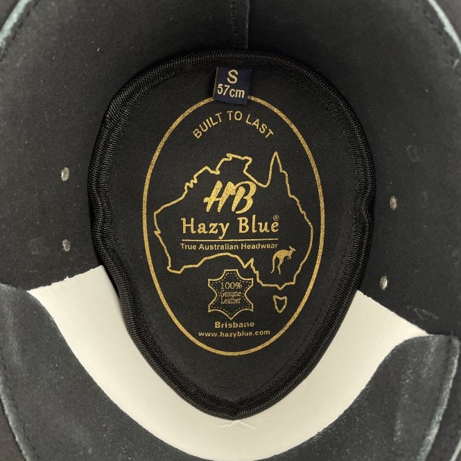 Australian Style Brisbane Waterproof Leather Hat Black - Premium clothing from Hazy Blue - Just $24.99! Shop now at Warwickshire Clothing