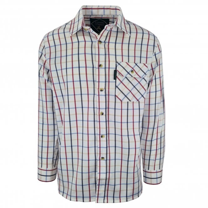 Country Classics Mens Long Sleeve Check Shirt - Redcar Red