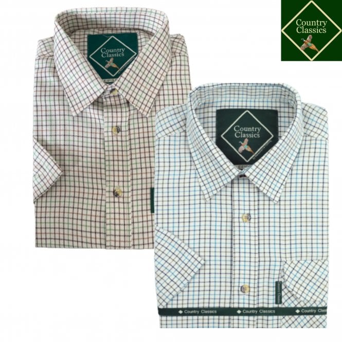 Country Classics Mens Short Sleeve Check Shirt - Epsom