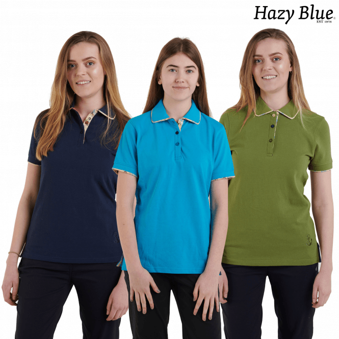 Hazy Blue Womens Short Sleeve Polo Shirt - Bella - Premium clothing from Hazy Blue - Just $14.99! Shop now at Warwickshire Clothing