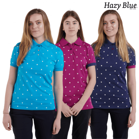 Hazy Blue Womens Short Sleeve Polo Shirt - Lilly - Premium clothing from Hazy Blue - Just $14.99! Shop now at Warwickshire Clothing