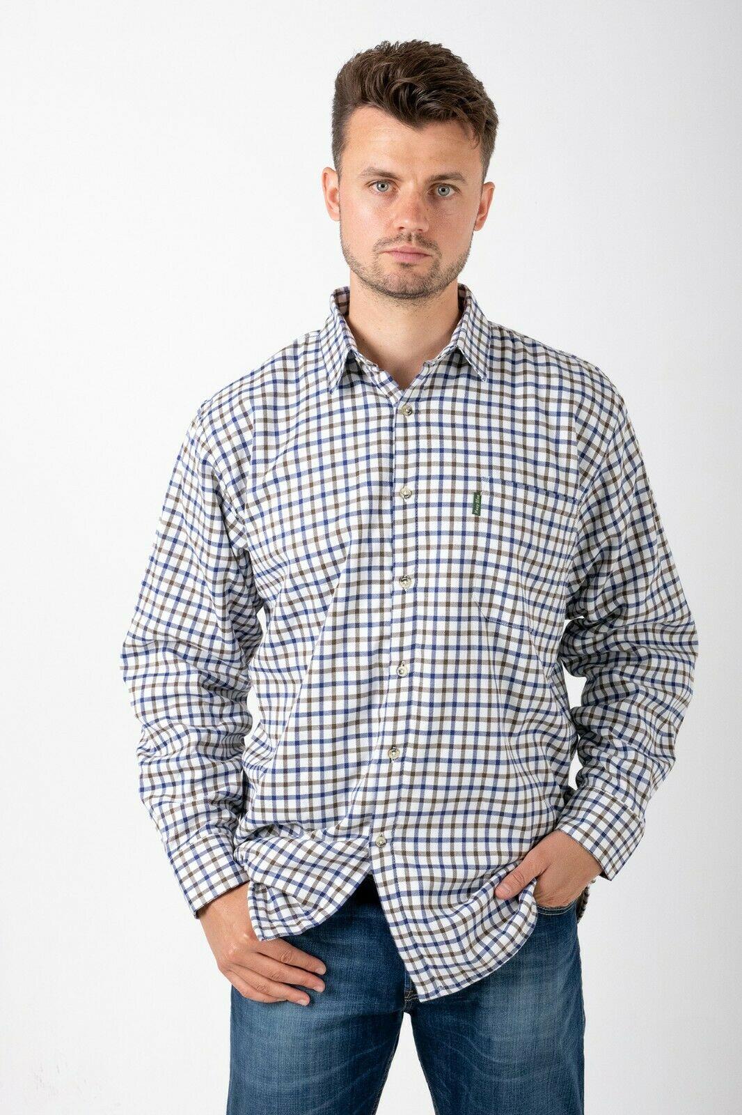 Hazy Blue Mens Long Sleeve Country Check Shirt - Fleece Lined - Premium clothing from Hazy Blue - Just $24.99! Shop now at Warwickshire Clothing