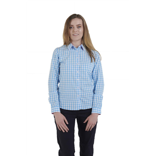 Hazy Blue Womens Magda Long Sleeved Check Shirt - Premium clothing from Hazy Blue - Just $15.99! Shop now at Warwickshire Clothing