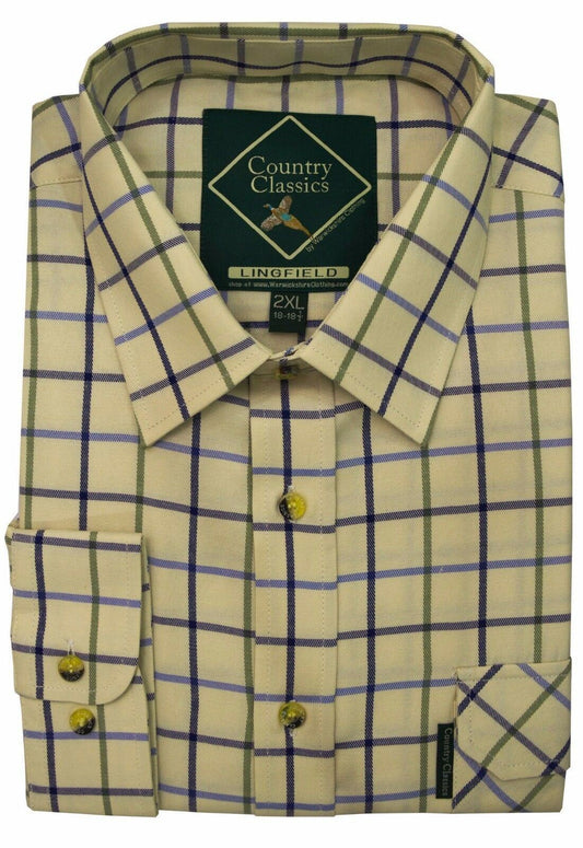 Country Classics Mens Long Sleeve Check Country Shirt - Lingfield - Just $18.99! Shop now at Warwickshire Clothing. Free Dellivery.