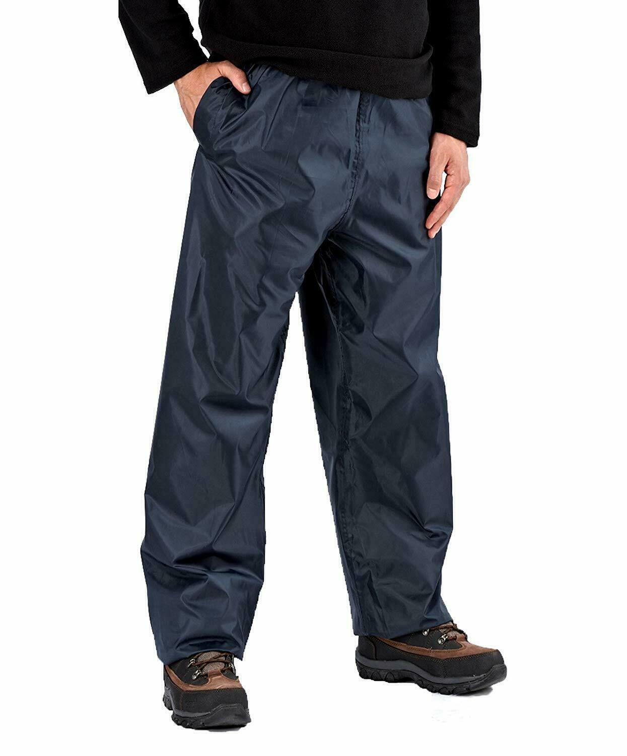 Unisex Storm Waterproof Packaway Rain Over Trousers – Hazy Blue