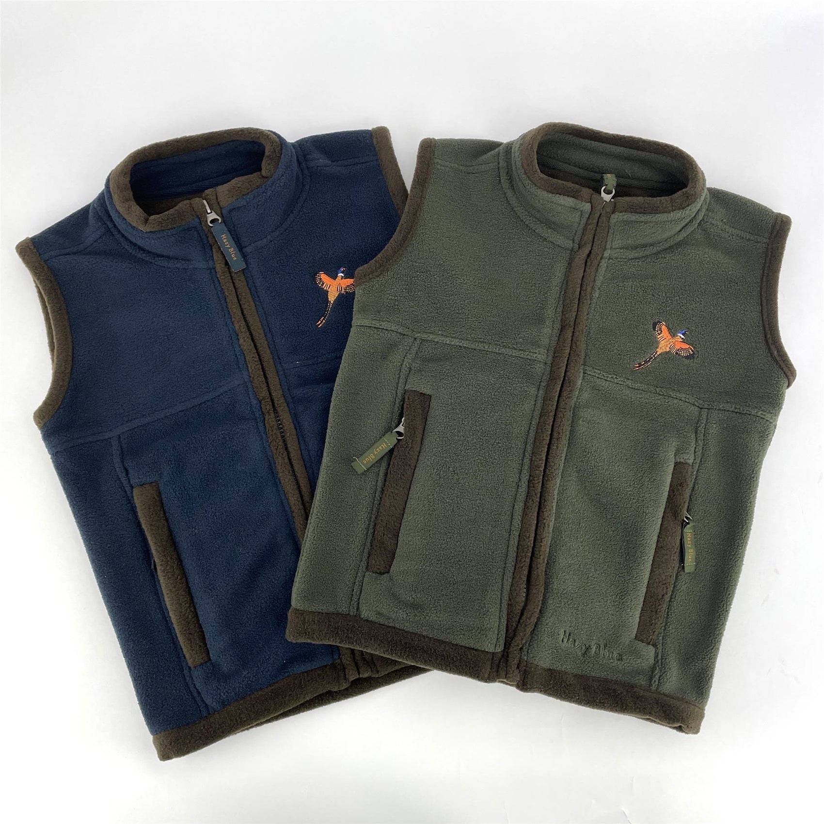 Hazy Blue Kids Angus Pheasant Bodywarmer Gilet Vest