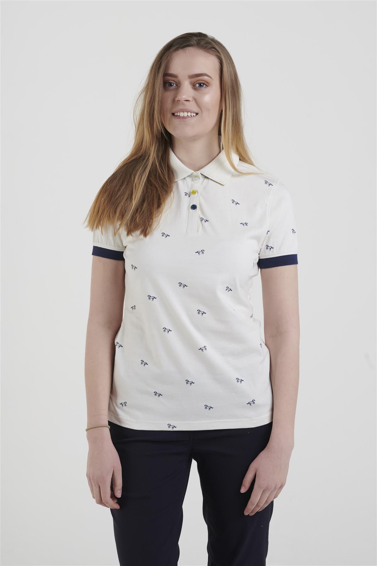 Hazy Blue Womens Cotton Short Sleeve Polo Shirt - Poppy II - Premium clothing from Hazy Blue - Just $14.99! Shop now at Warwickshire Clothing