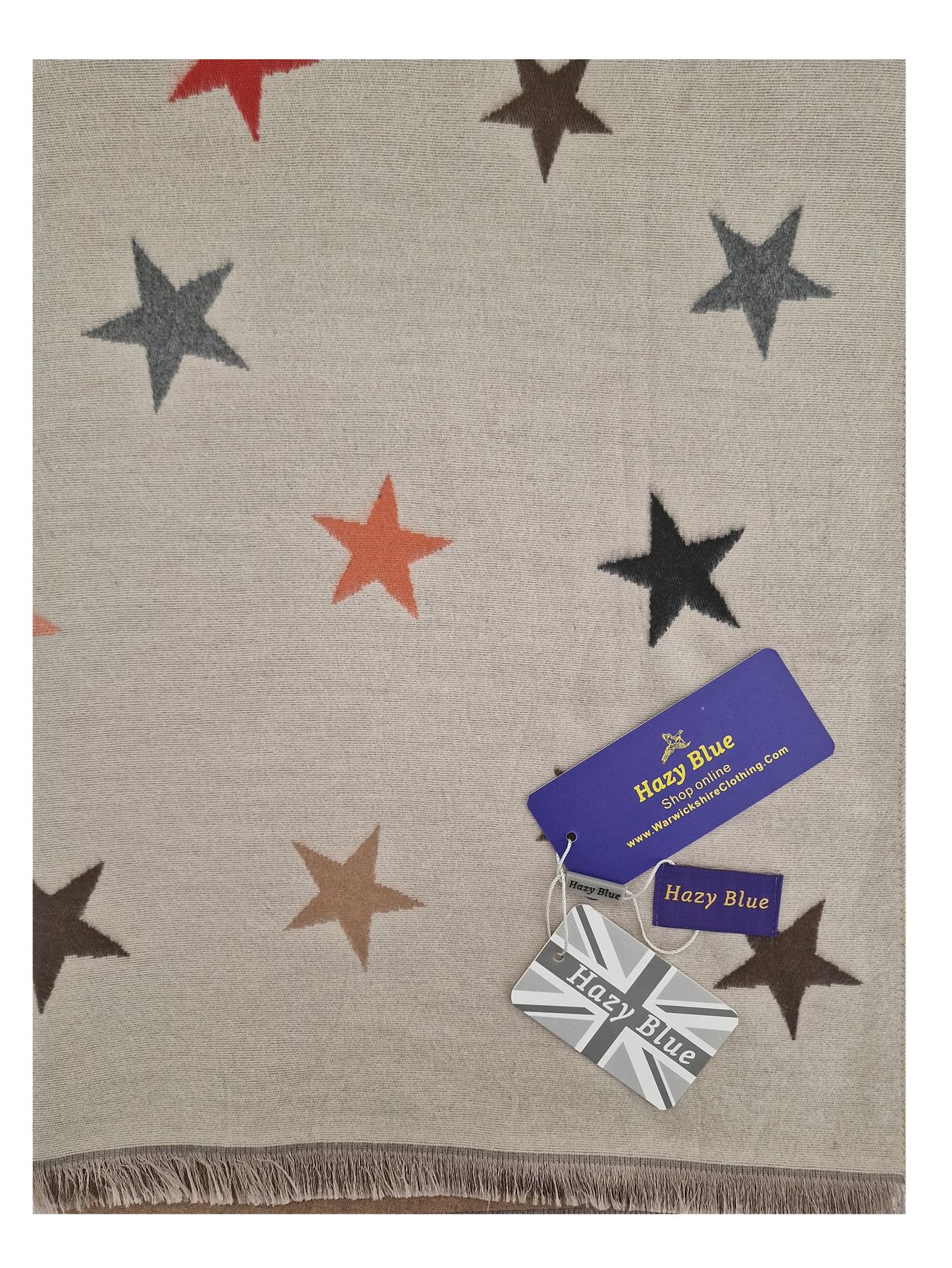 Hazy Blue Womens Pashmina Feel Scarf - Star - Premium clothing from Hazy Blue - Just $14.99! Shop now at Warwickshire Clothing