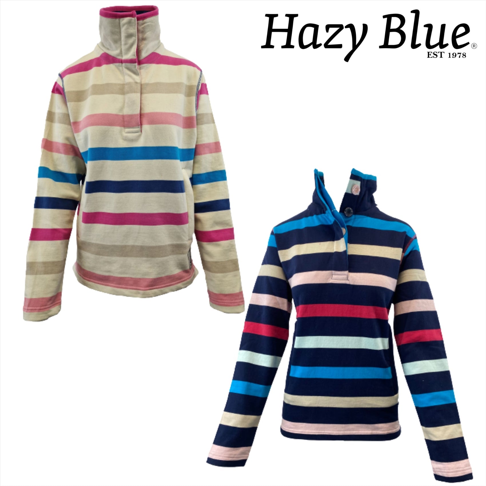 Hazy Blue Womens Sweatshirts - Katie
