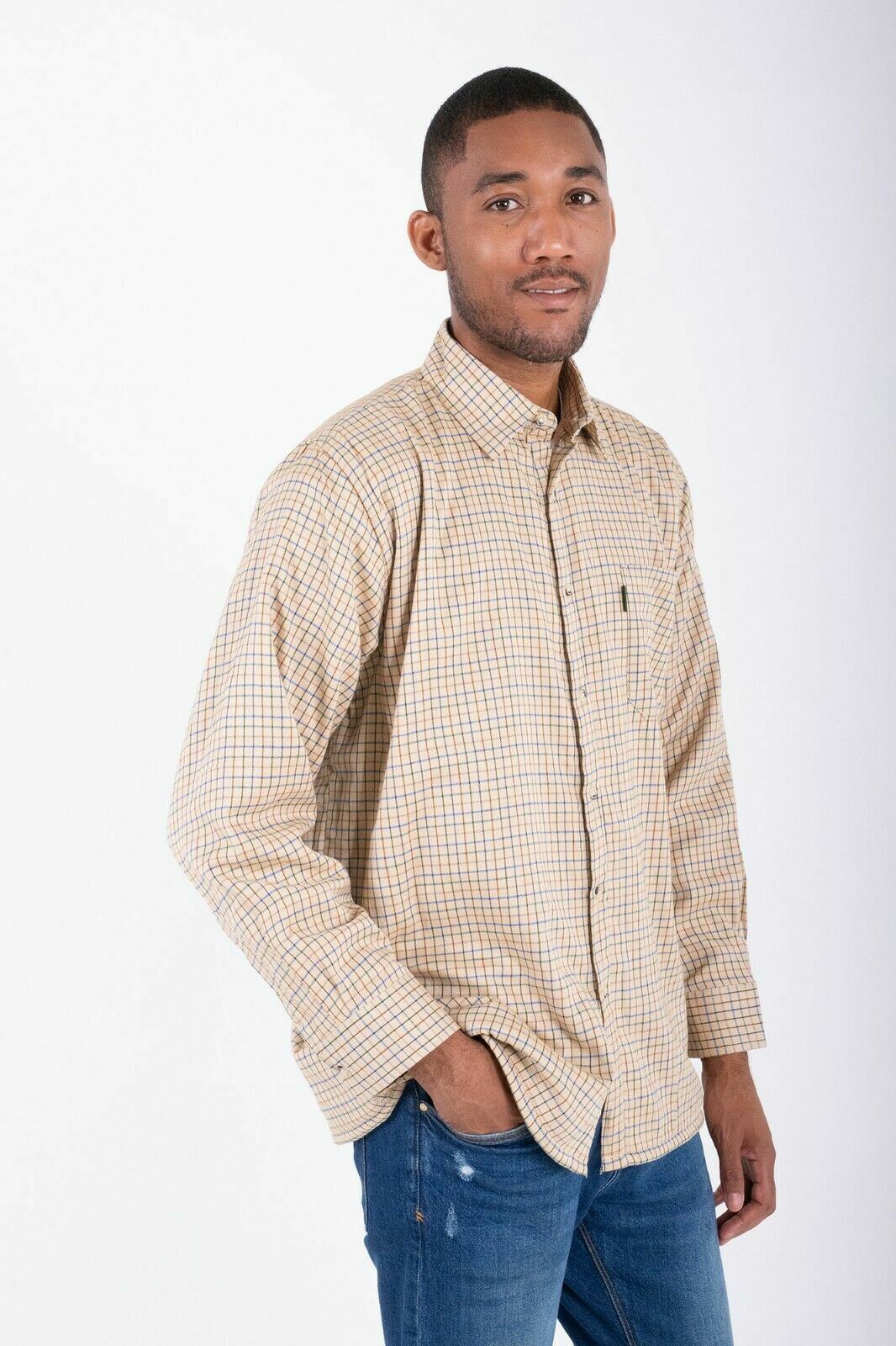 Champion Mens Long Sleeve Check Shirt - Highclere - Premium clothing from Hazy Blue - Just $17.99! Shop now at Warwickshire Clothing