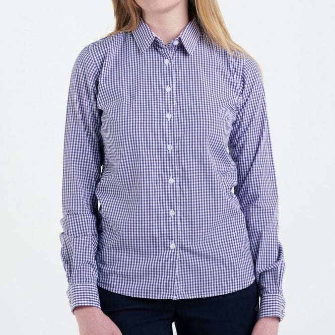 Hazy Blue Women's Cotton Long Sleeve Check Shirt - Carrie - Premium clothing from Hazy Blue - Just $14.99! Shop now at Warwickshire Clothing