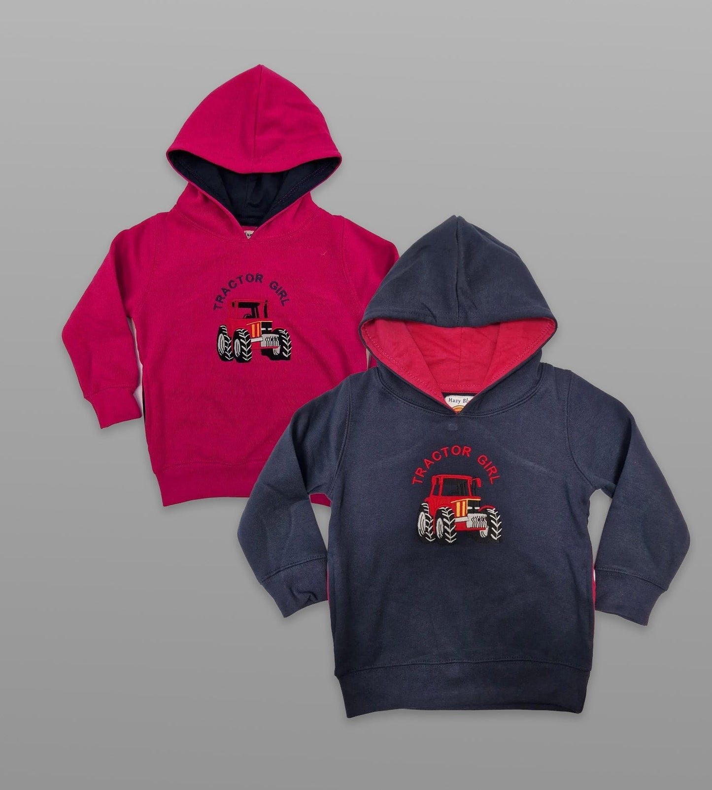 Hazy Blue Roxy Tractor Girl Hoodies - Premium clothing from Hazy Blue - Just $12.99! Shop now at Warwickshire Clothing